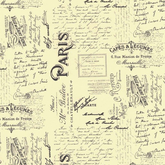 Paris Script Collage Italian Paper ~ Kartos Italy